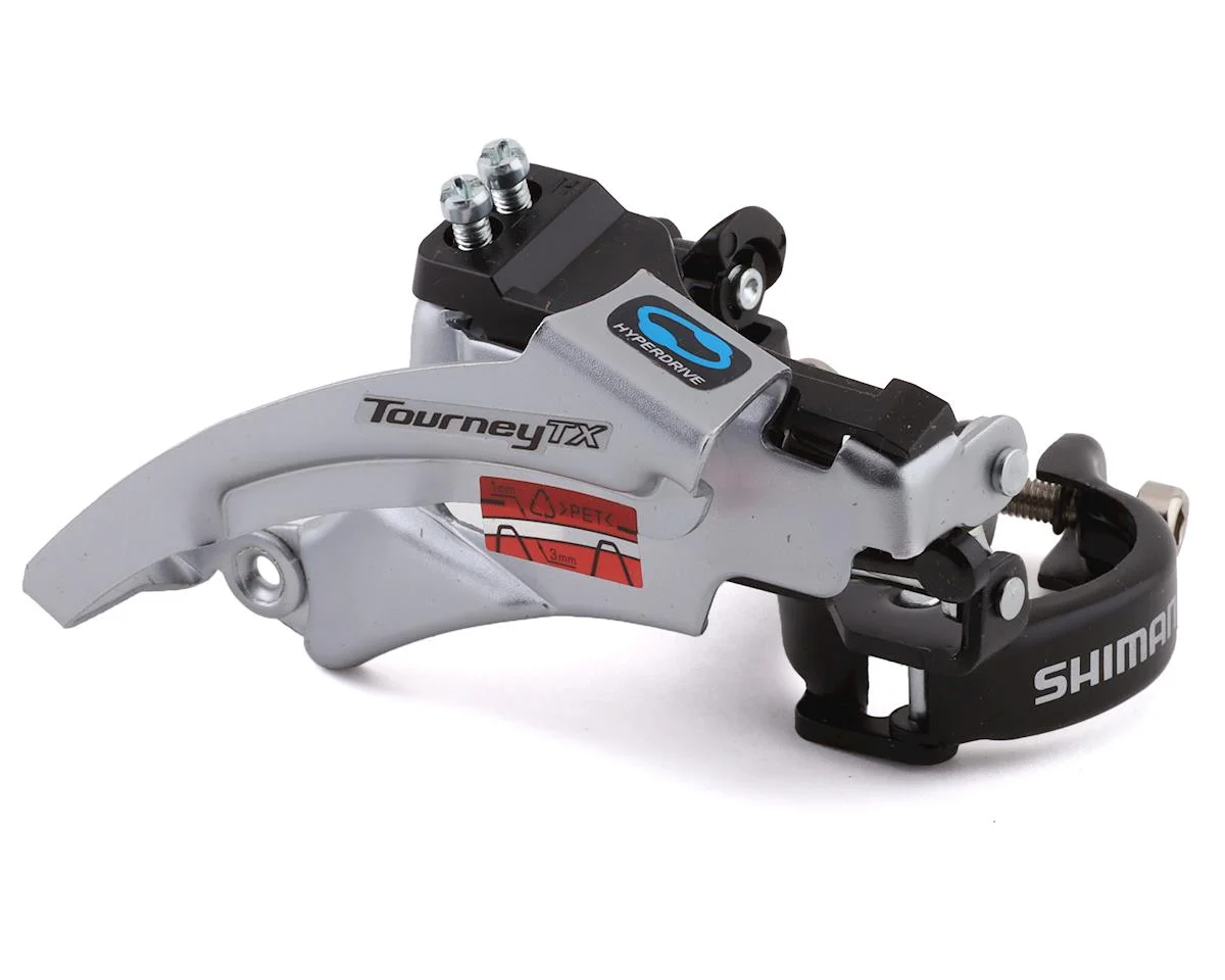 Shimano Tourney FD-TX800 Front Derailleur  (3 x 7/8 Speed) (66 - 69º) (FD-TX800-TS6) (28.6/31.8/34.9mm) (Top Swing) (...